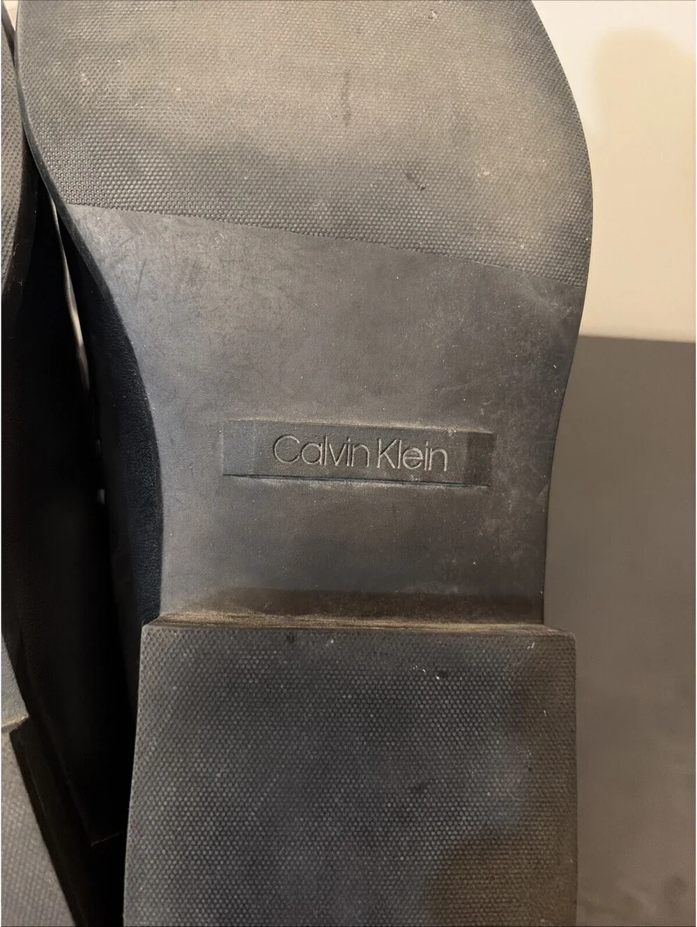 Calvin Klein Lathan 34F9274-BLK Mens Black Leather Loafers 7.5 [COPY] [COPY]